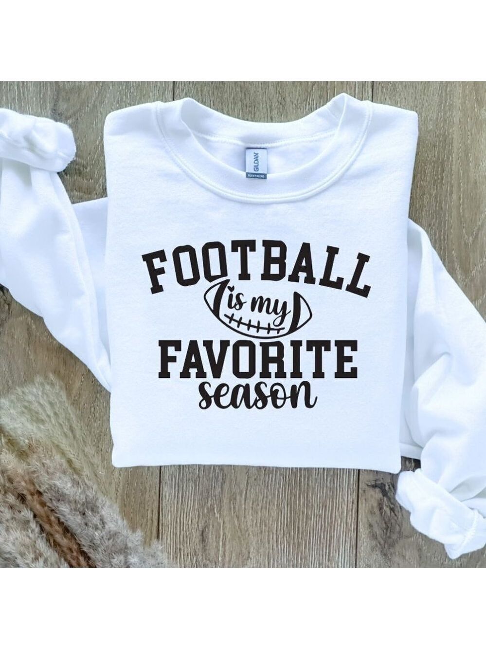 Football is My Favorite Season Sweatshirt Sweater Hand Crafted